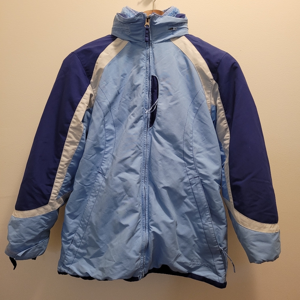 L.L Bean Blue Fleece Lined Jacket